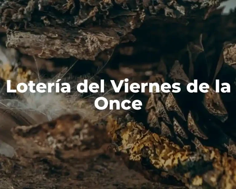 Lotería del Viernes de la Once