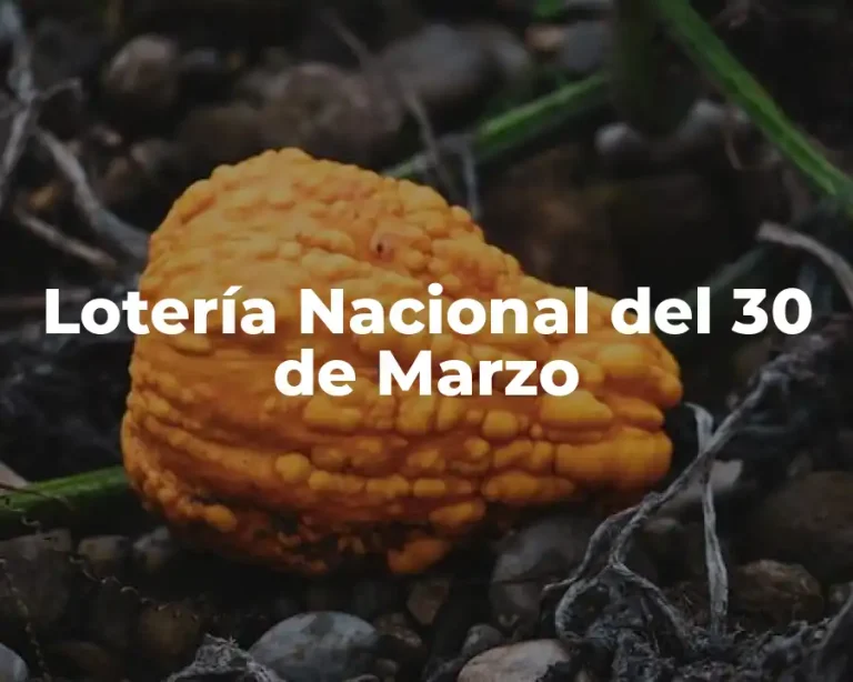 Lotería Nacional del 30 de Marzo