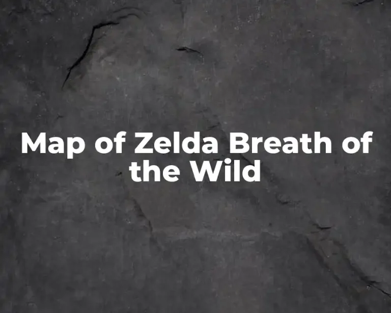 Map of Zelda Breath of the Wild