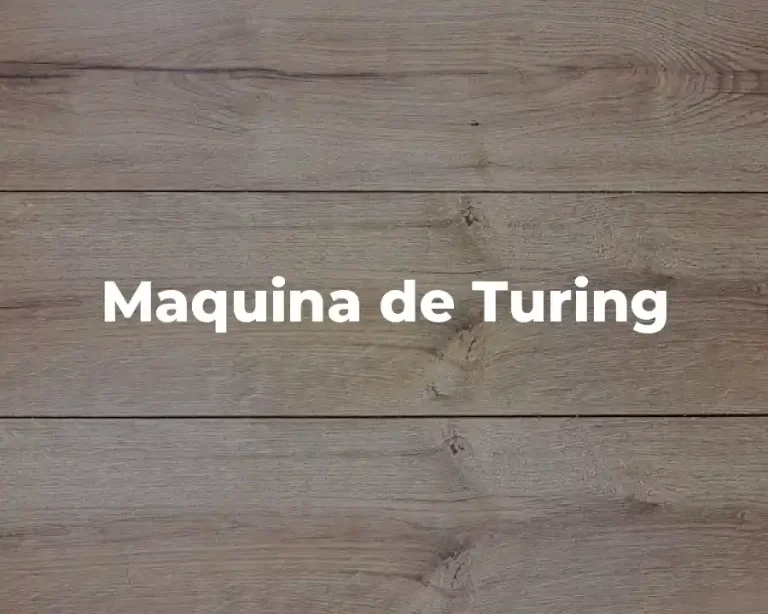 Maquina de Turing