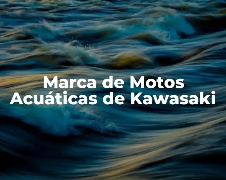 Marca de Motos Acuáticas de Kawasaki