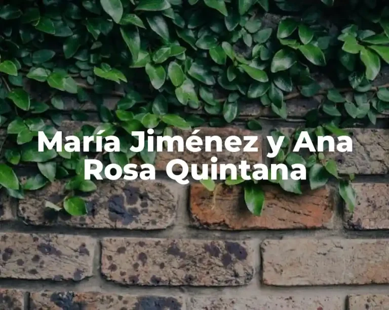 María Jiménez y Ana Rosa Quintana