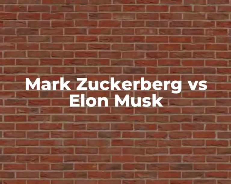 Mark Zuckerberg vs Elon Musk
