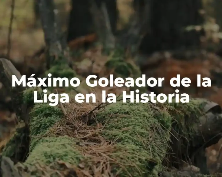 Máximo Goleador de la Liga en la Historia