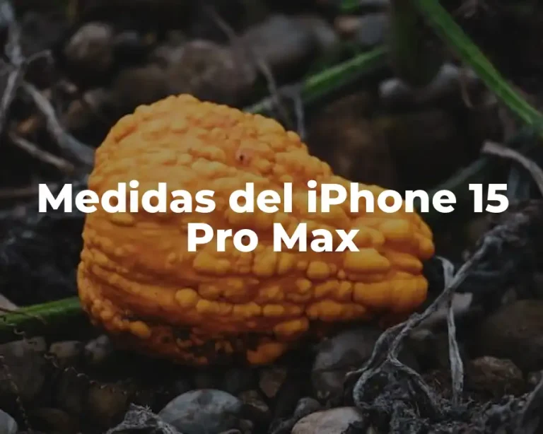 Medidas del iPhone 15 Pro Max