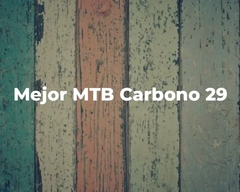 Mejor MTB Carbono 29