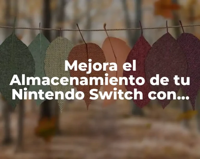 Mejora el Almacenamiento de tu Nintendo Switch con Tarjetas Micro SD