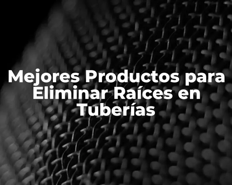 Mejores Productos para Eliminar Raíces en Tuberías