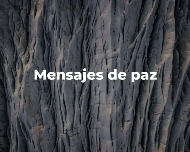 Mensajes de paz