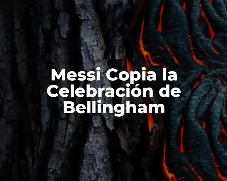 Messi Copia la Celebración de Bellingham