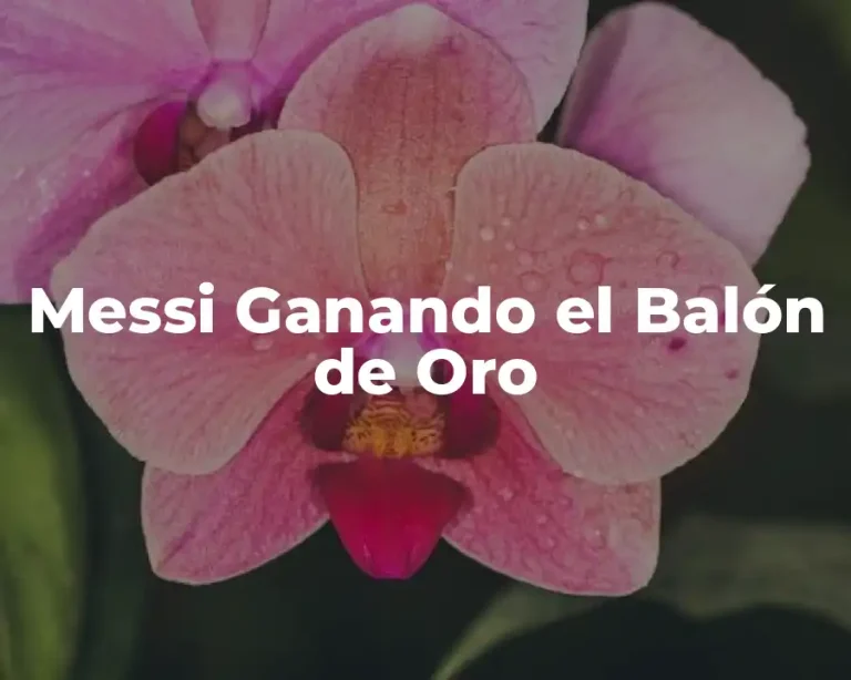 Messi Ganando el Balón de Oro