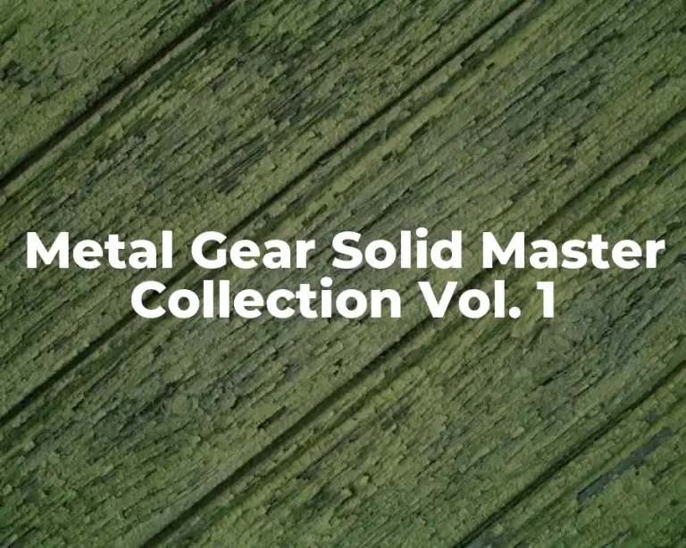 Metal Gear Solid Master Collection Vol. 1