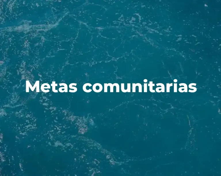 Metas comunitarias