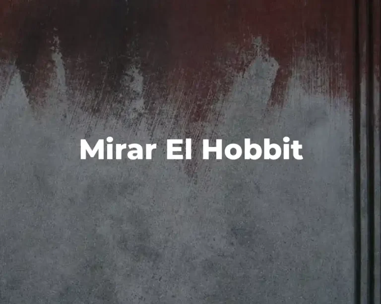 Mirar El Hobbit