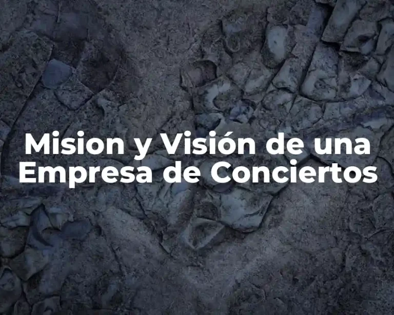 Mision y Visión de una Empresa de Conciertos