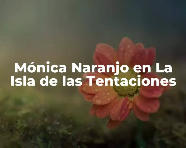 Mónica Naranjo en La Isla de las Tentaciones