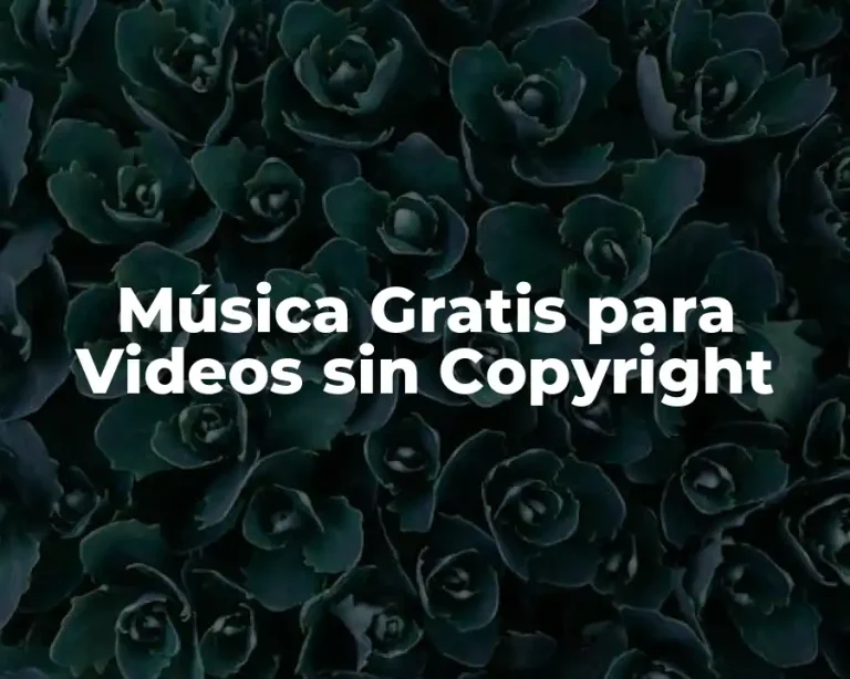 Música Gratis para Videos sin Copyright