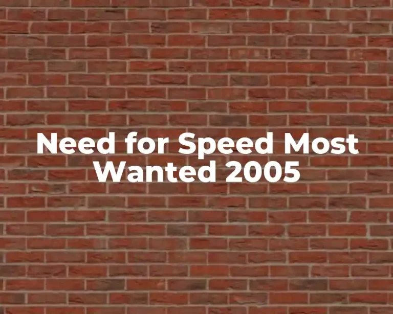 Need for Speed Most Wanted 2005