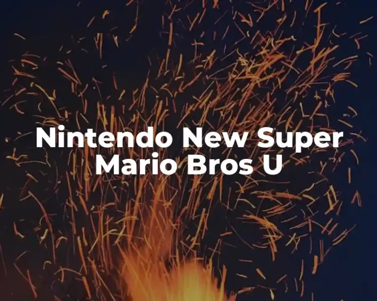 Nintendo New Super Mario Bros U