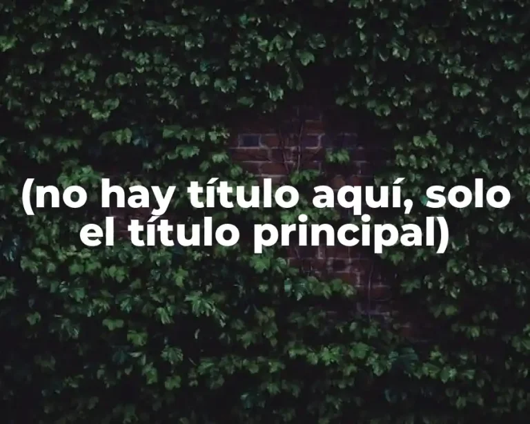 (no hay título aquí, solo el título principal)