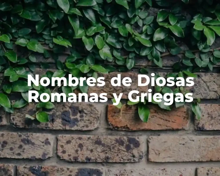 Nombres de Diosas Romanas y Griegas