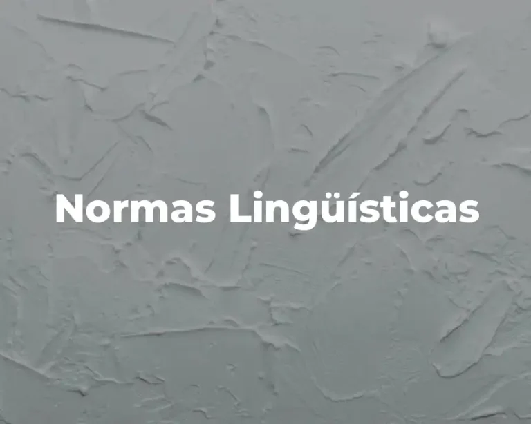 Normas Lingüísticas