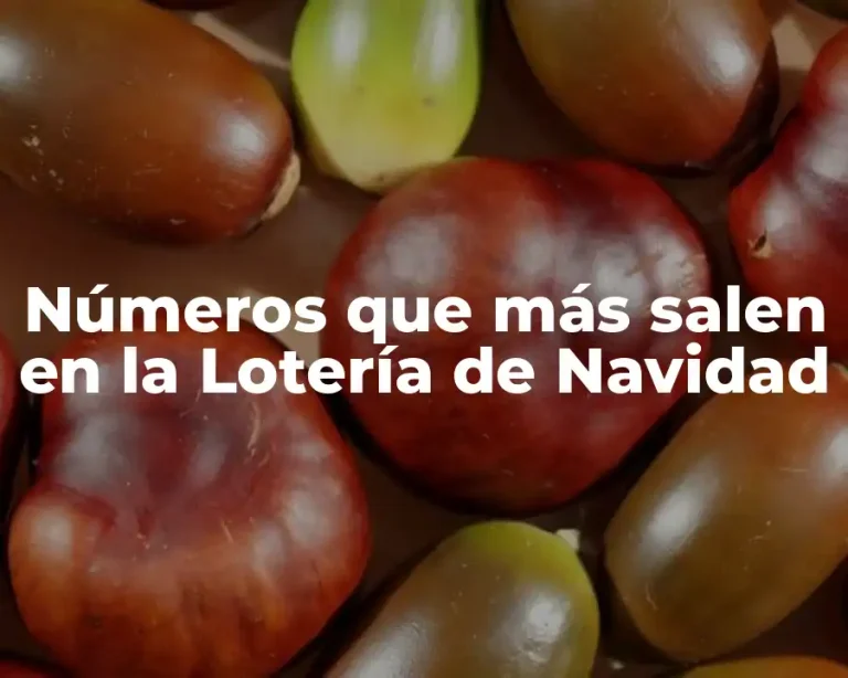Números que más salen en la Lotería de Navidad