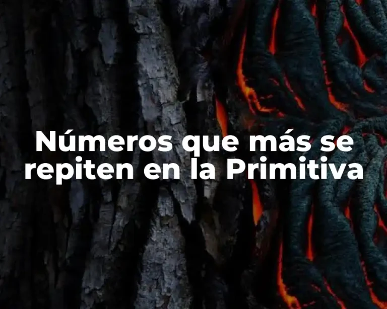 Números que más se repiten en la Primitiva