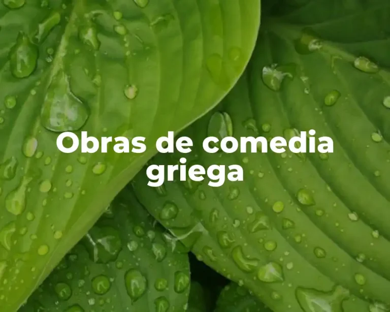 Obras de comedia griega
