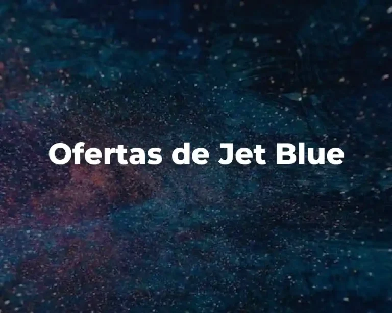 Ofertas de Jet Blue