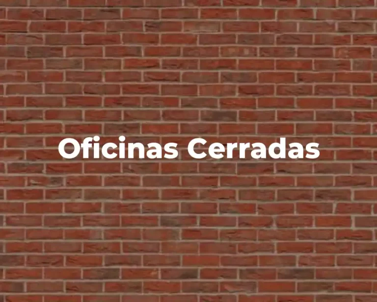 Oficinas Cerradas