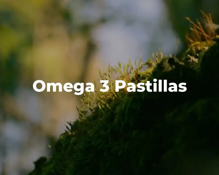 Omega 3 Pastillas