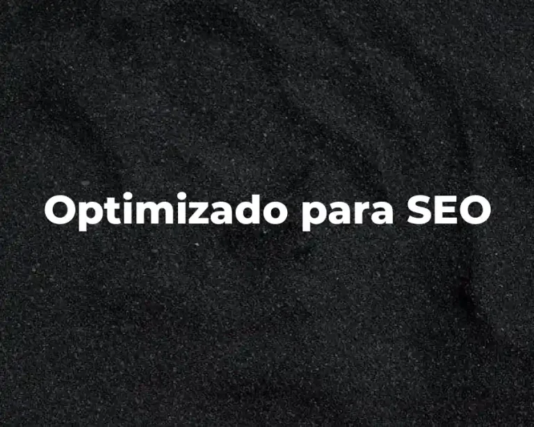 Optimizado para SEO