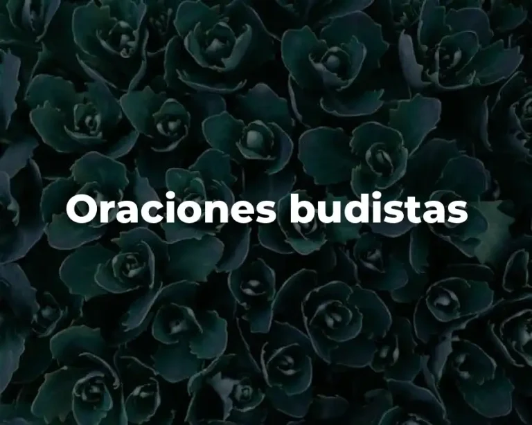 Oraciones budistas