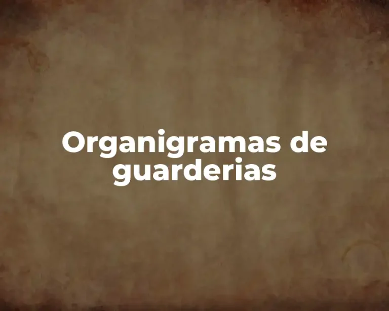 Organigramas de guarderias