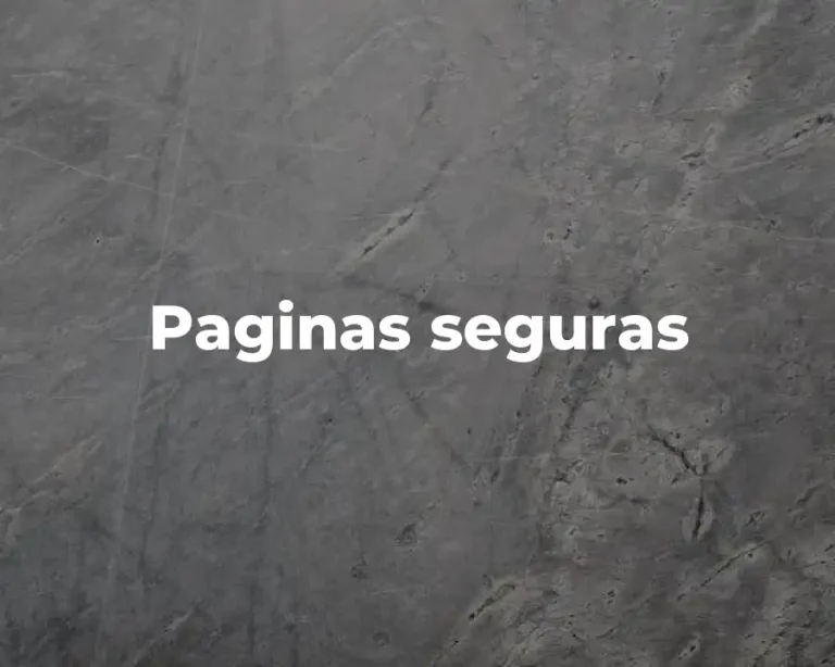 Paginas seguras