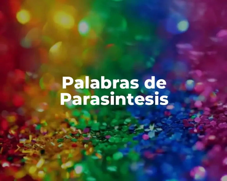 Palabras de Parasintesis