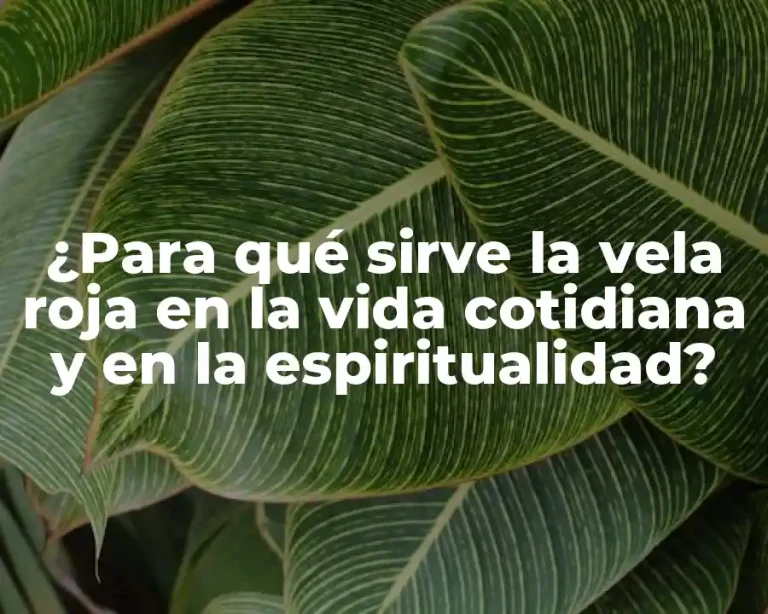¿Para qué sirve la vela roja en la vida cotidiana y en la espiritualidad?