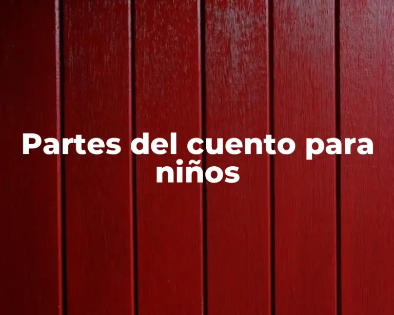 Partes del cuento para niños