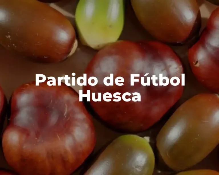 Partido de Fútbol Huesca