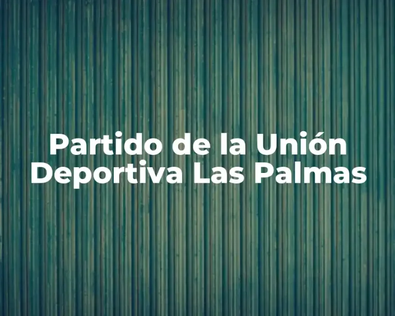 Partido de la Unión Deportiva Las Palmas