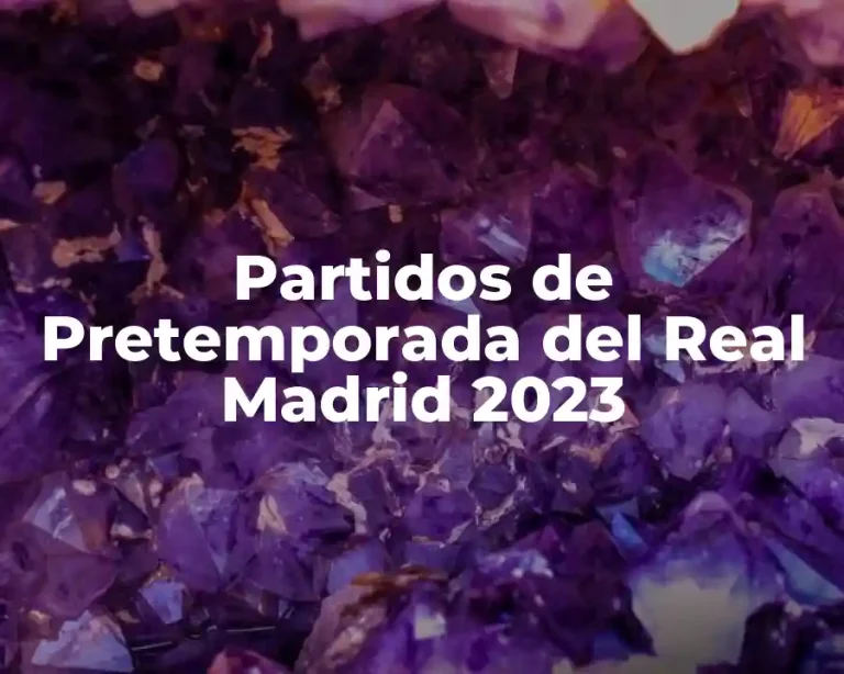 Partidos de Pretemporada del Real Madrid 2023