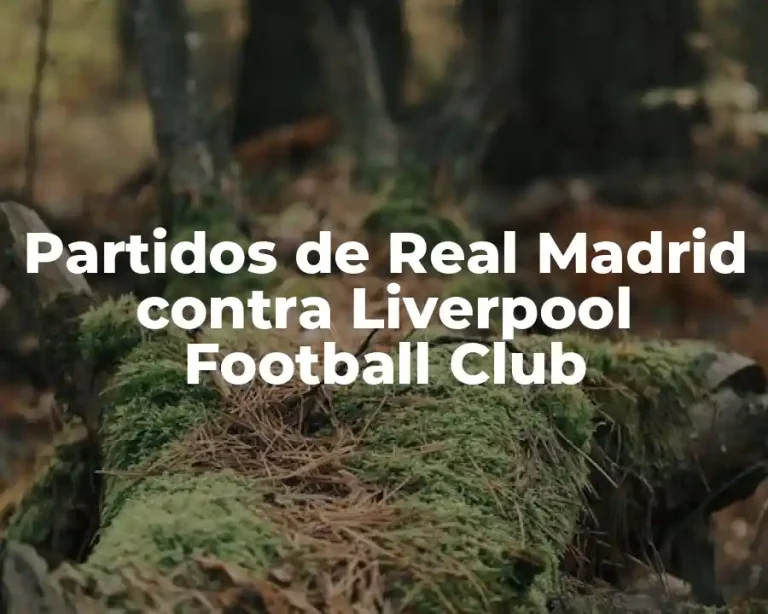 Partidos de Real Madrid contra Liverpool Football Club