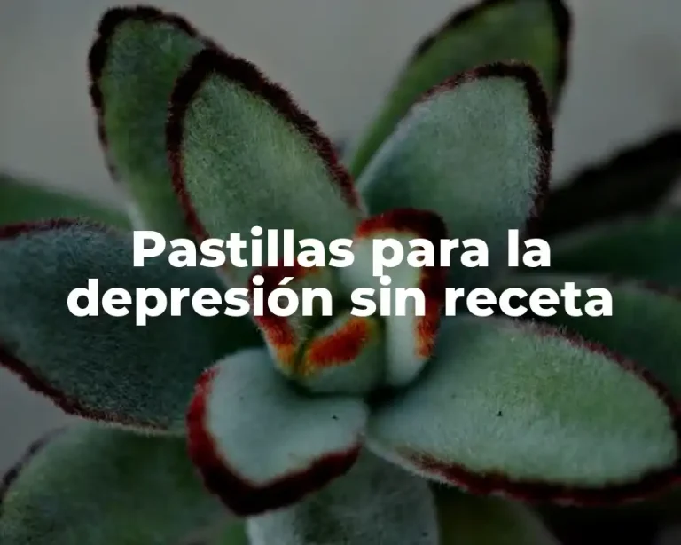 Pastillas para la depresión sin receta