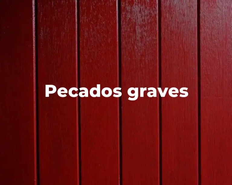 Pecados graves