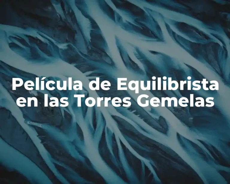 Película de Equilibrista en las Torres Gemelas