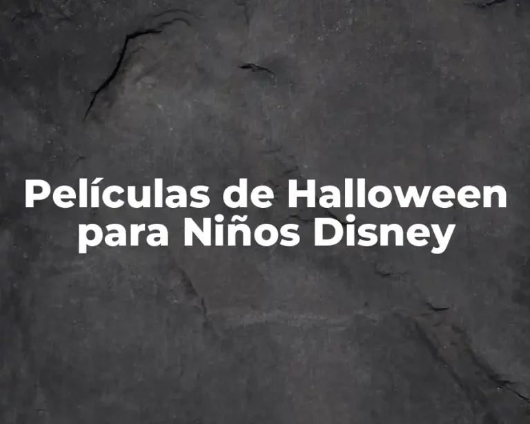 Películas de Halloween para Niños Disney