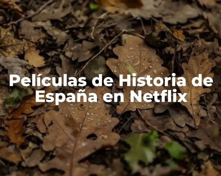 Películas de Historia de España en Netflix
