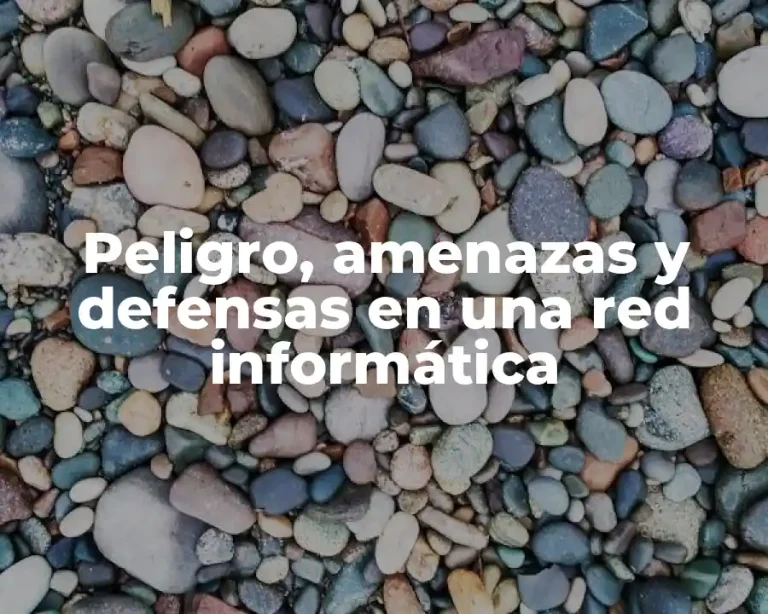 Peligro, amenazas y defensas en una red informática