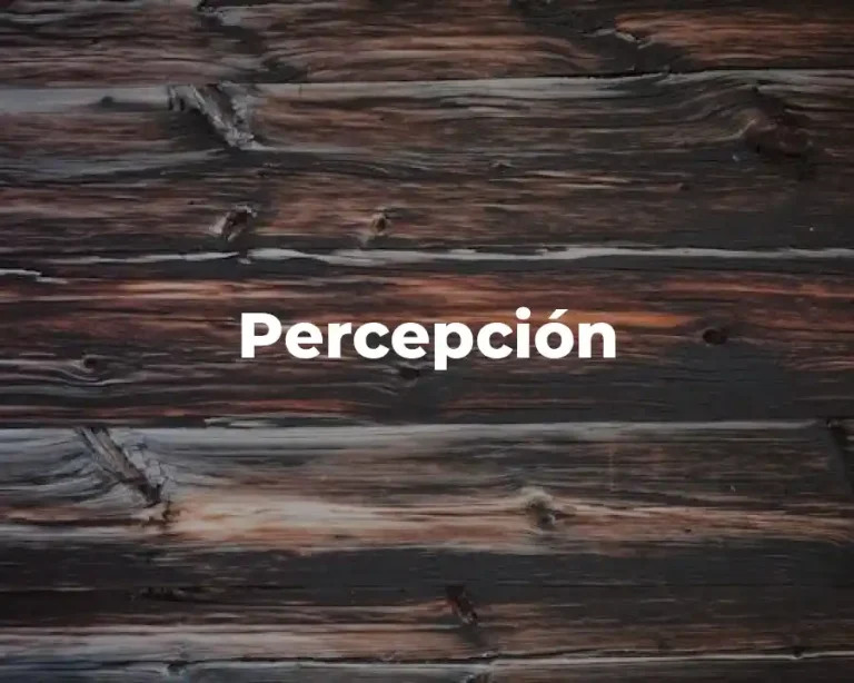 Percepción